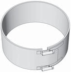Odkouření kondenzační Brilon 52109140 - fasádní svěrná objímka DN160/110, nerez